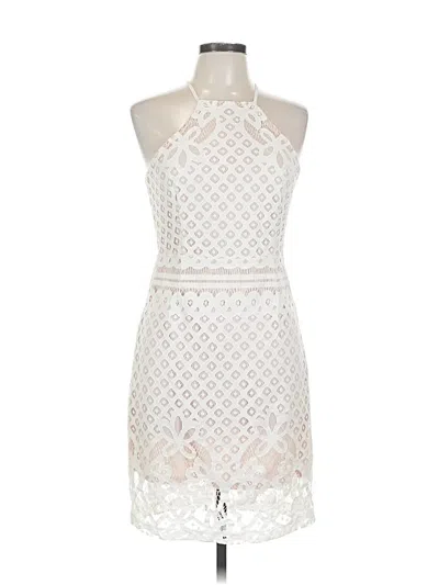 Pre-owned Lulus Cocktail Dress In White