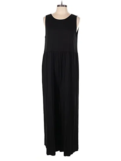 Pre-owned Loft Beach Jumpsuit In Black