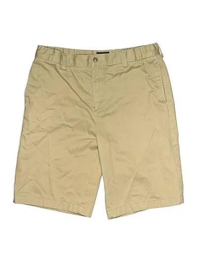Pre-owned Lands' End Khaki Shorts In Brown