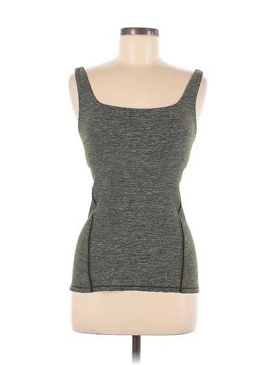 Pre-owned Lululemon Athletica Tank Top Green Strapless Neckline Tops