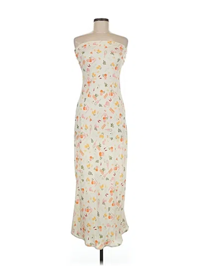 Pre-owned Resa Casual Dress In White