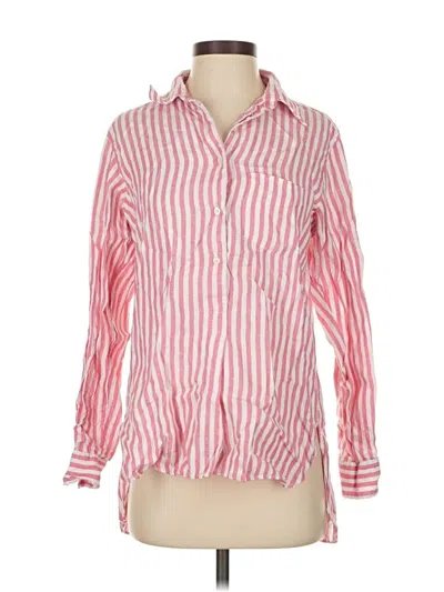 Pre-owned Polo Ralph Lauren 3/4 Sleeve Button Down Shirt In Pink