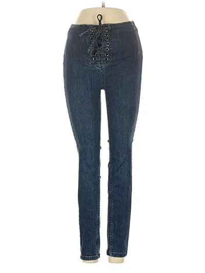 Pre-owned Free People Jeans In Blue