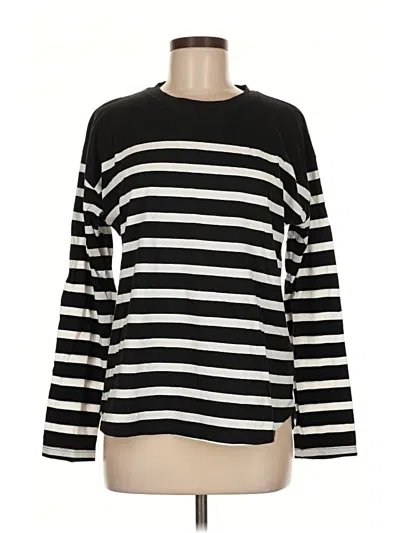 Pre-owned J.crew Factory Store Long Sleeve T-shirt In Black