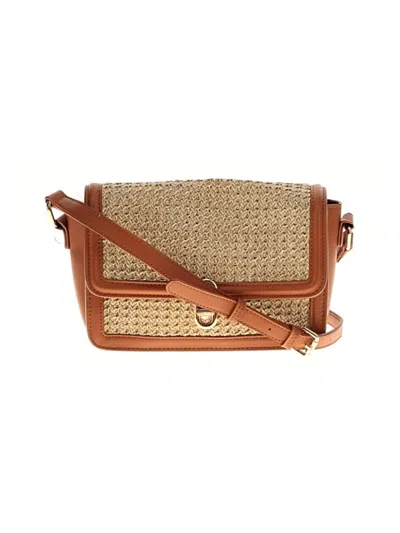 Pre-owned Jules Kae Leather Crossbody Bag In Brown