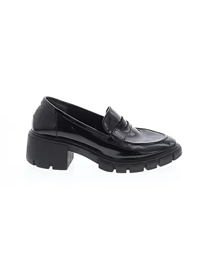 Pre-owned Sincerely Jules Flats In Black