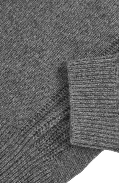 Reiss Foulton Wool & Cashmere Raglan Sweater In Gray