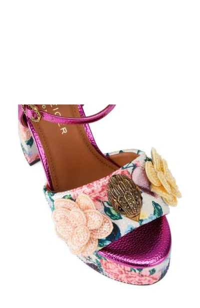 Kurt Geiger London Kensington Ankle Strap Platform Sandal In Multi