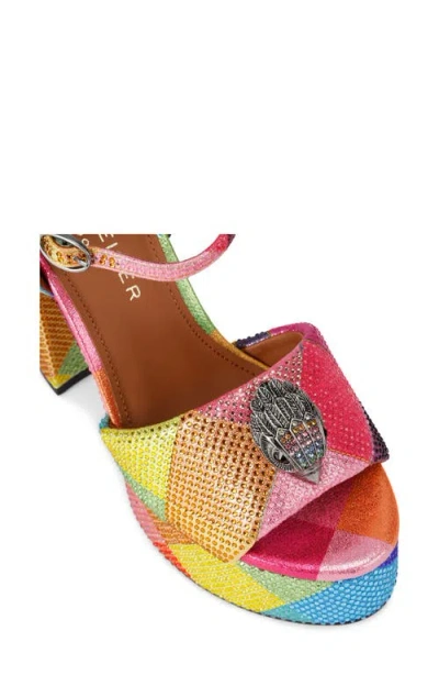 Kurt Geiger London Kensington Ankle Strap Platform Sandal In Multi