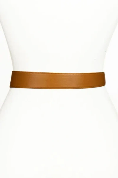Raina Belts Sheila Knot Leather Belt In Brown