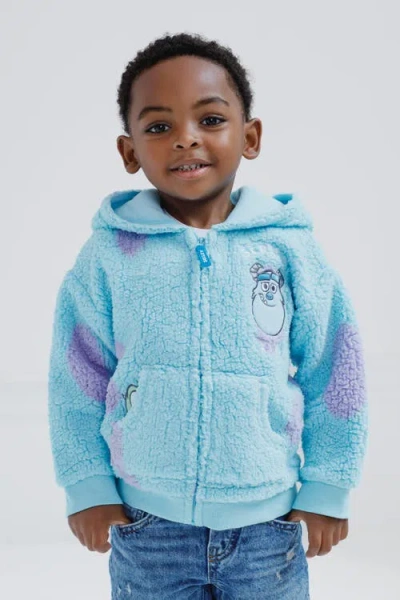 Disney Faux Shearling Hoodie In Blue