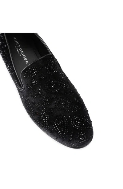 Kurt Geiger London Ace Crystal Loafer In Black