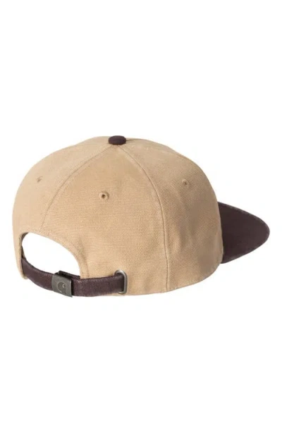 Carhartt Work In Progress Arcan Cotton Canvas Adjustable Baseball Cap In Brown