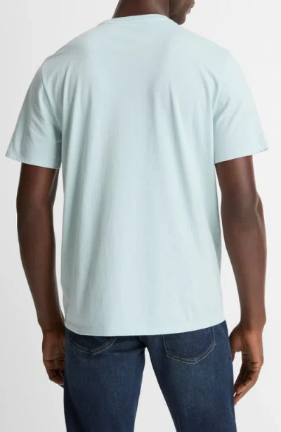 Vince Short Sleeve Crewneck Tee In Blue