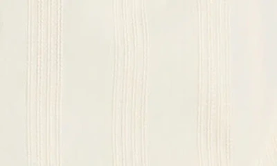 Vince Union Textured Stripe Cotton Camp Shirt In Neutral