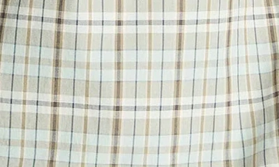 Vince Polson Plaid French Placket Classic Fit Button Down Shirt In White