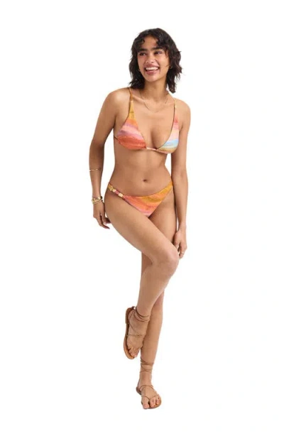Vitamin A ® Terra Beaded Triangle Bikini Top In Multi
