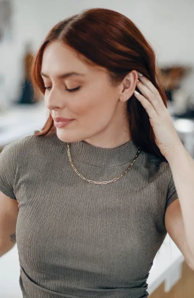 Vincero Paper Clip Chain Necklace In Blue