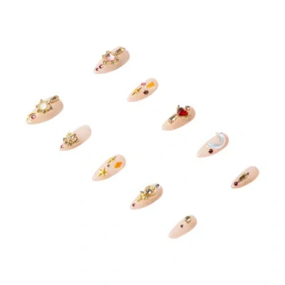 3h Nails Heart Royale Luxury Hand Made Press On Nails In White