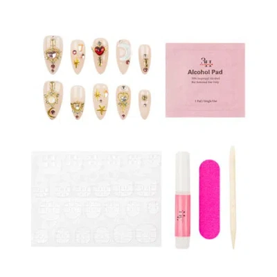 3h Nails Heart Royale Luxury Hand Made Press On Nails In White