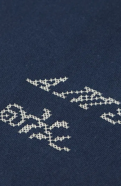 Scotch & Soda Cross Stitch Print T-shirt In Blue