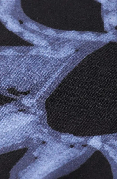 Scotch & Soda Print Long Sleeve T-shirt In Black