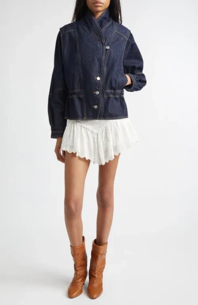 Isabel Marant Dolie Denim Jacket In Blue