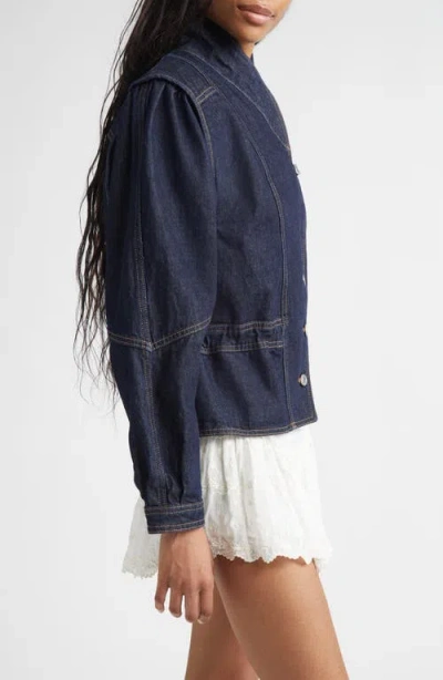 Isabel Marant Dolie Denim Jacket In Blue