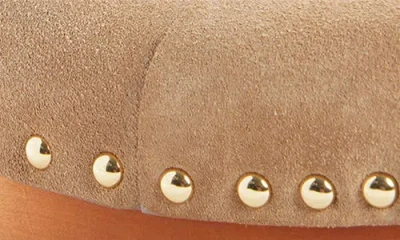 Chloé Jeannette 40 Embellished Suede Clogs In Brown