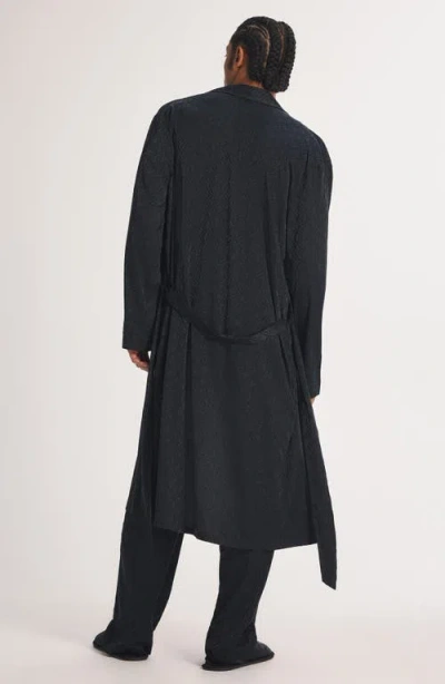 Savage X Fenty Savage X Satin Jacquard Robe In Black