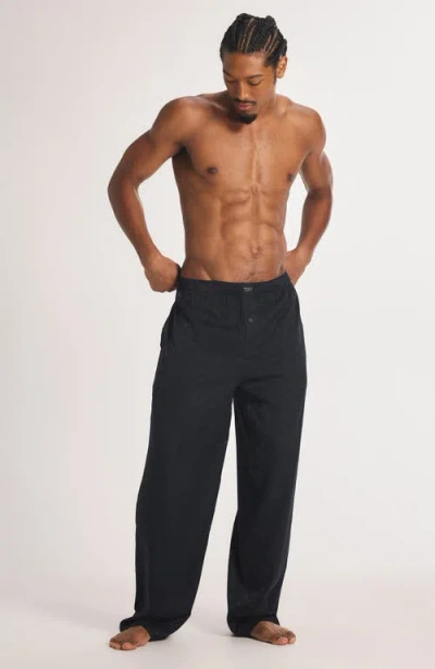 Savage X Fenty Savage X Satin Jacquard Sleep Pants In Black