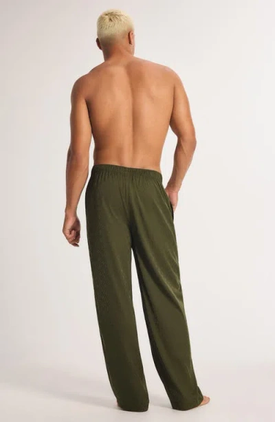 Savage X Fenty Savage X Satin Jacquard Sleep Pants In Green