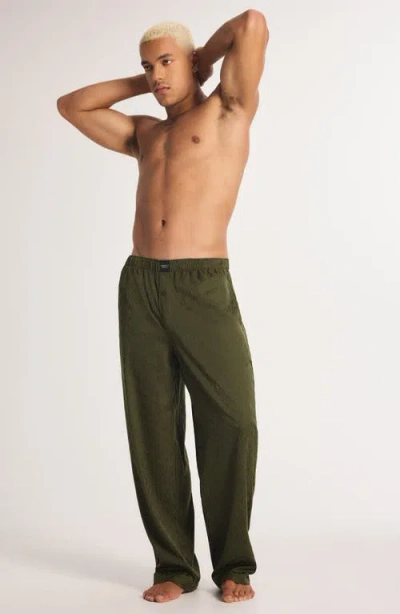 Savage X Fenty Savage X Satin Jacquard Sleep Pants In Green