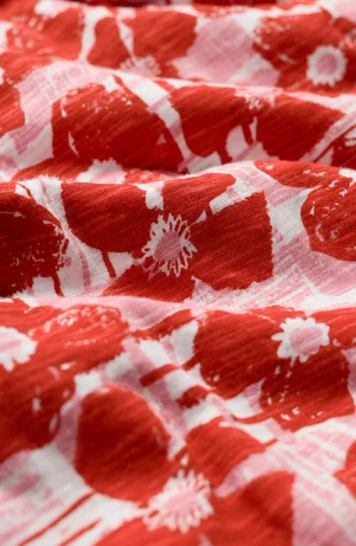 Seasalt Cornwall Chapelle Floral Organic Cotton Jersey Dress In Multi