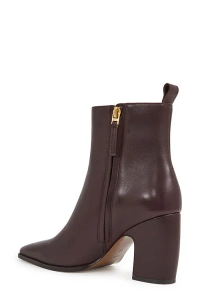Reiss Amy Pointed Toe Bootie In Burgundy