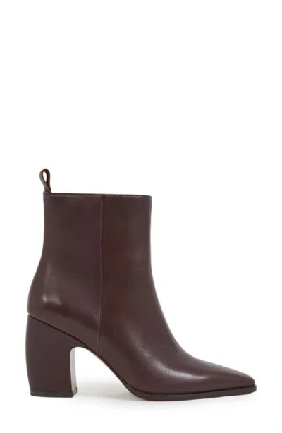 Reiss Amy Pointed Toe Bootie In Burgundy