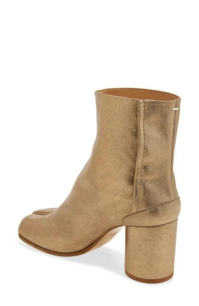 Maison Margiela Tabi Ankle Boot In Gold