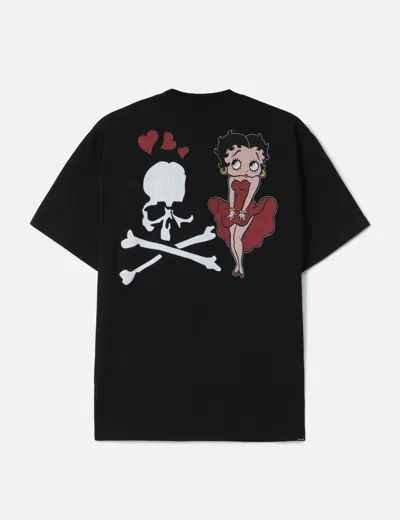 Mastermind Japan Mastermind World X X Betty Boop Damaged Short Sleeve T-shirt In Black