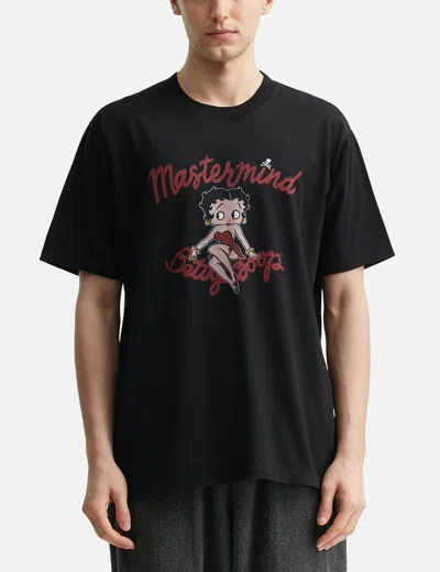 Mastermind Japan Mastermind World X X Betty Boop Damaged Short Sleeve T-shirt In Black