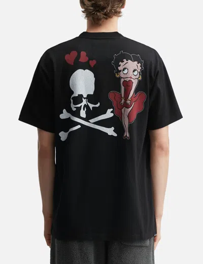 Mastermind Japan Mastermind World X X Betty Boop Damaged Short Sleeve T-shirt In Black