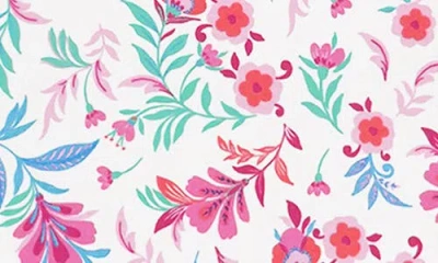 Feather 4 Arrow Kids' Coastal Cutie Floral Upf 50+ One-piece Rashguard Swimsuit In Multi