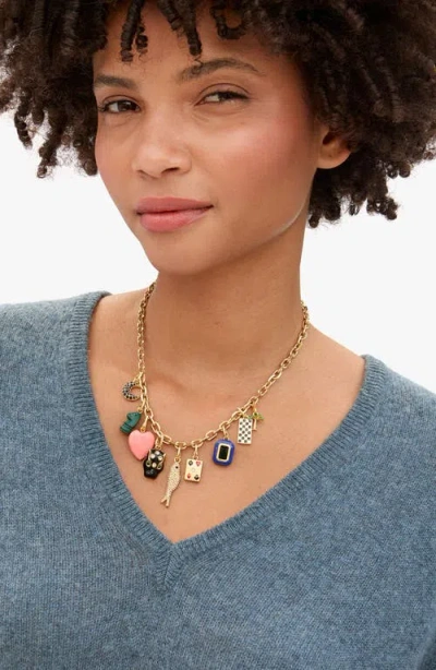 Clare V . Grande Sardine Charm In Gold