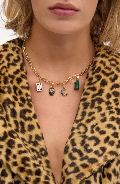 Clare V . Crescent Reversible Charm In Gold