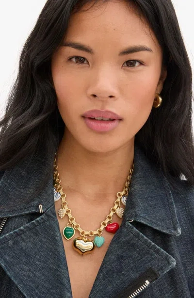 Clare V . Le Heartbreaker Necklace In Gold