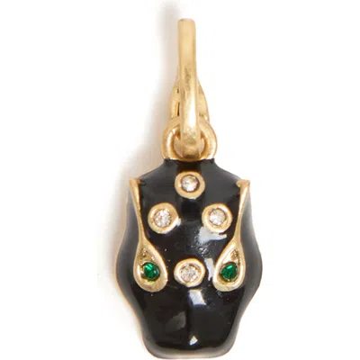 Clare V . Le Panther Charm In Black