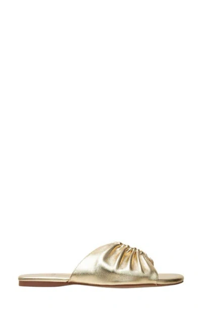 Linea Paolo Lane Toe Loop Sandal In Gold