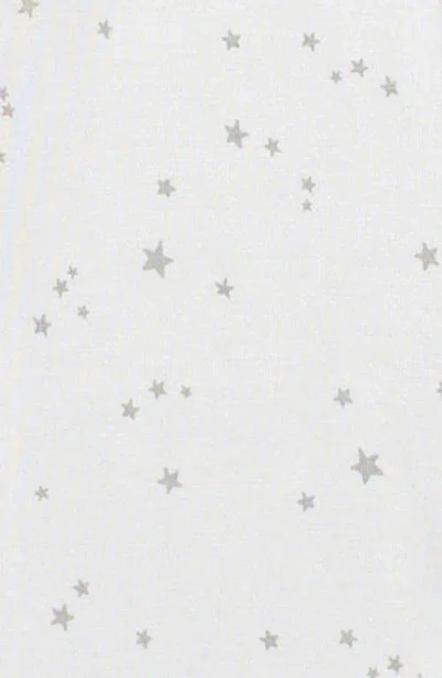 Quincy Mae Stars Stretch Modal Footie In White