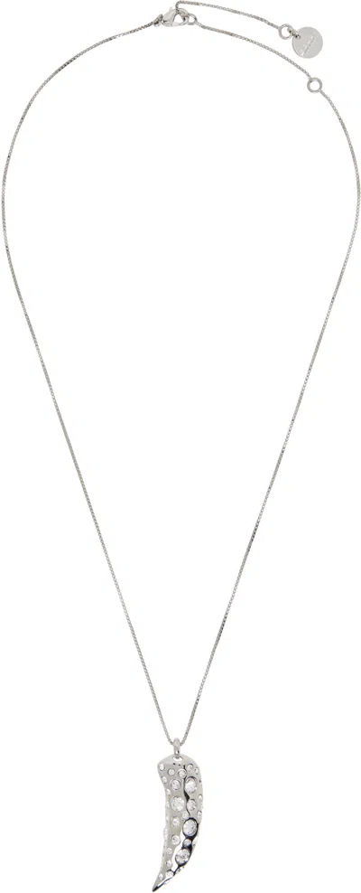 Marni Graphic Pendant Necklace In Silver