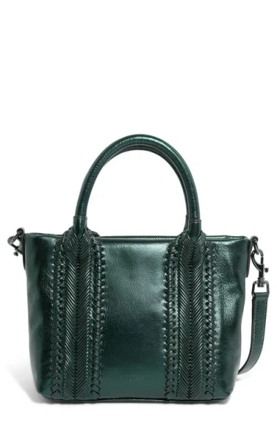 Aimee All For Love Novelty French Leather Tote In Orange