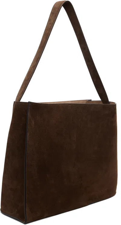 Studio Nicholson Brown Doublet Suede Tote In Brown